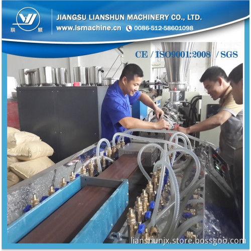 CE/ISO/SGS Wood Plastic Compound WPC Production Line
